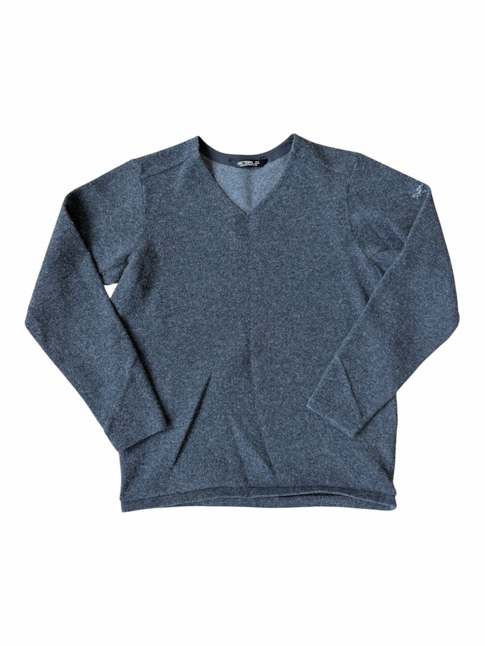 Men's Arc’teryx “Donavan Wool V-Neck Sweater - Gray Size Large